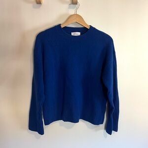 & Other Stories Rich Blue Crewneck Sweater